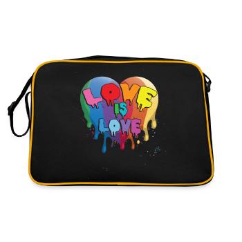 Love LGBTQ Pride Month - Retro Bag - black/gold - Back