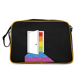 LGBT Rainbow Color Pride Month - Retro Bag - black/gold - Back