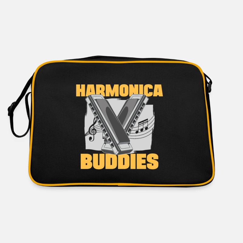 Harmonica Buddies Harmonicist Idée cadeau Sac Retro