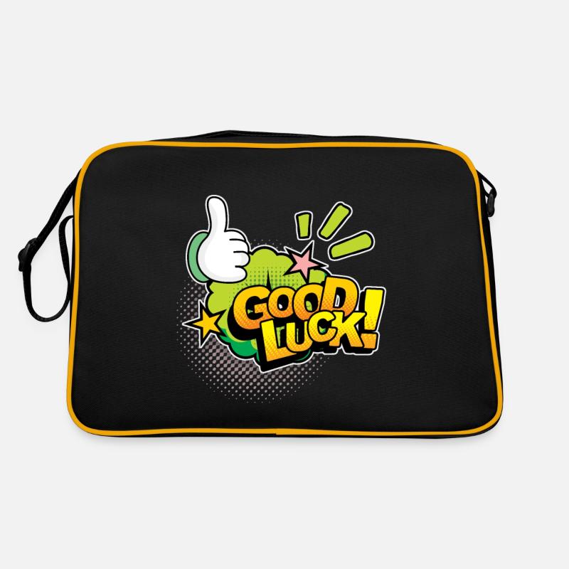 Good Luck Comic, Comic-Strips, Daumen nach oben Retro Tasche