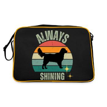 ALWAYS SHINING - Retro Bag - black/gold - Back