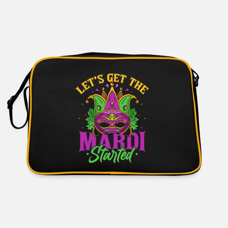 Let's Get The Mardi Started Mardi Gras Parade Retro Tasche
