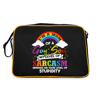 Pride Month | LGBTQ Mom | Gay Parade - Retro Bag - black/gold - Back