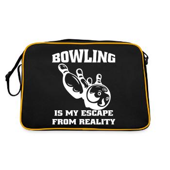 Bowling Kegelverein Bowler Kegeln Bowlingverein - Sac Retro - noir/or - Dos