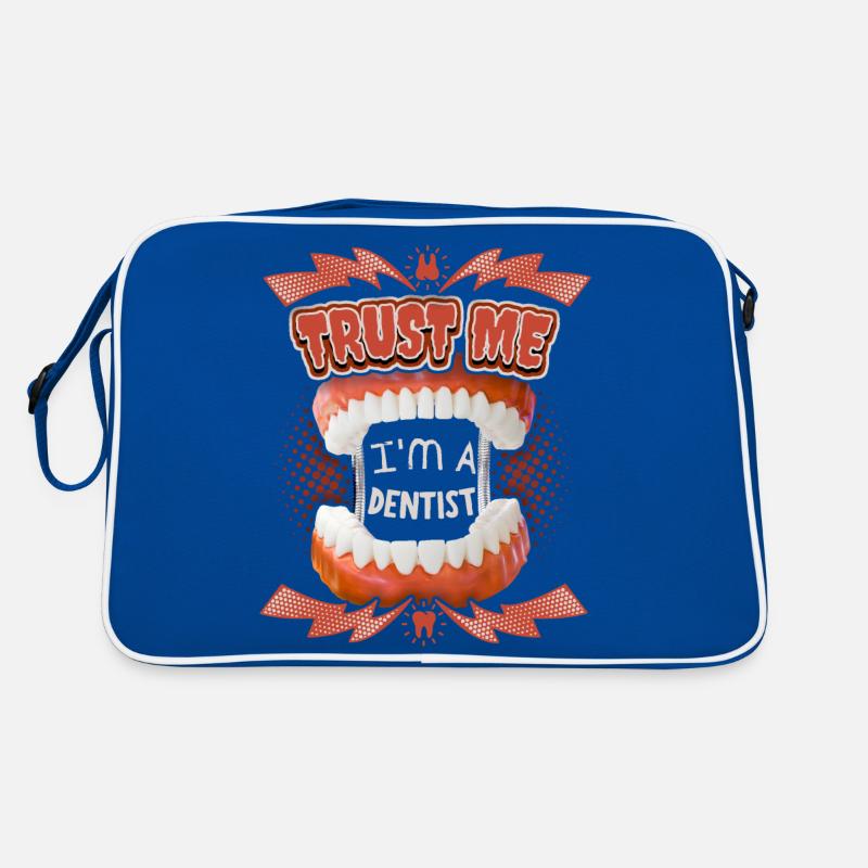 Dentiste, drôle de dicton avec des dents Sac Retro