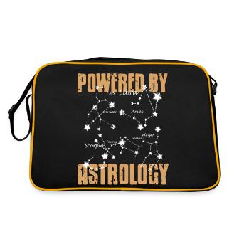 Propulsé par astrologie rétro astrologue vintage - Sac Retro - noir/or - Dos