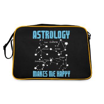 L’astrologie me rend heureux Rétro Astrologue Drôle - Sac Retro - noir/or - Dos