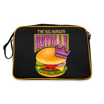 Burger-Cheeseburger Dire Hamburger-Royale - Sac Retro - noir/or - Dos