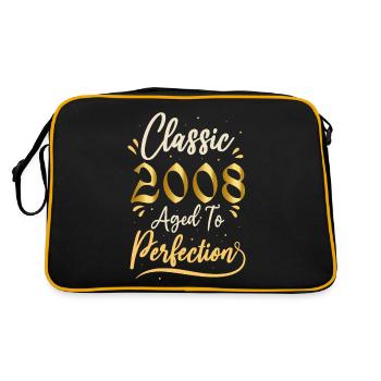 Anniversaire 2008 cadeau 2008 Classic 2008 - Sac Retro - noir/or - Dos
