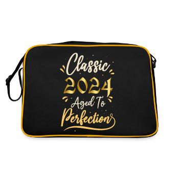 Anniversaire 2024 cadeau 2024 Classic 2024 - Sac Retro - noir/or - Dos
