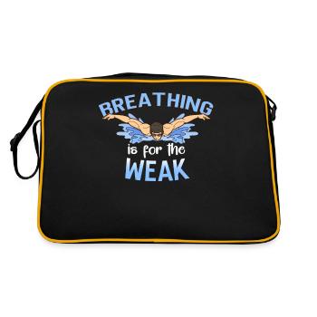 Breathing is for the weak swimmer - Retro Bag - black/gold - Back