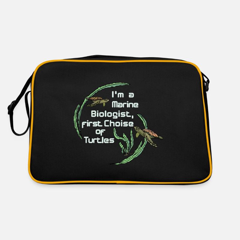 Marine Biologist Turtle Diving Retro Bag