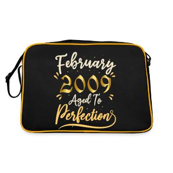 Février 2009 Février âgée à la perfection 2009 - Sac Retro - noir/or - Dos