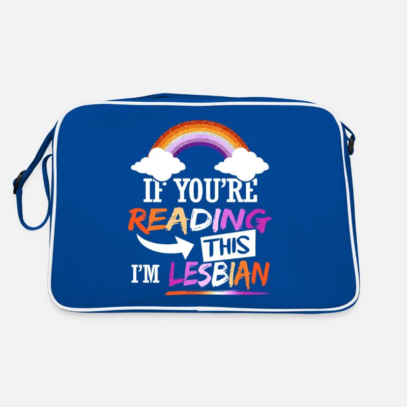 Ich bin lesbisch Retro Tasche