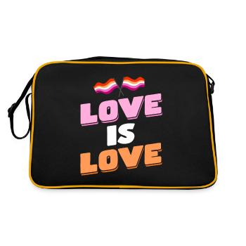 LGBTQ Pride Month Lesbian - Retro Bag - black/gold - Back