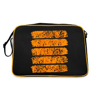 Rétro Vintage Leopard Animal Wildlife Designs - Sac Retro - noir/or - Dos