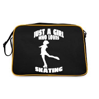 Ice skating Figure skating Figure skating Figure skating - Retro Bag - black/gold - Back