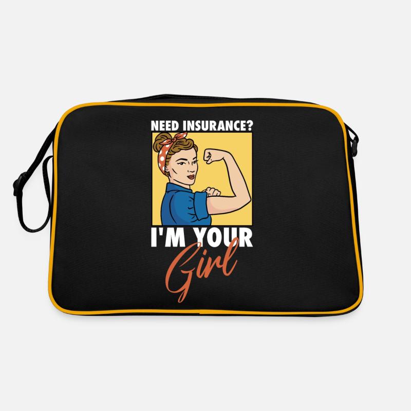 Versicherungsagent Gutachter Versicherungsmakler Retro Tasche