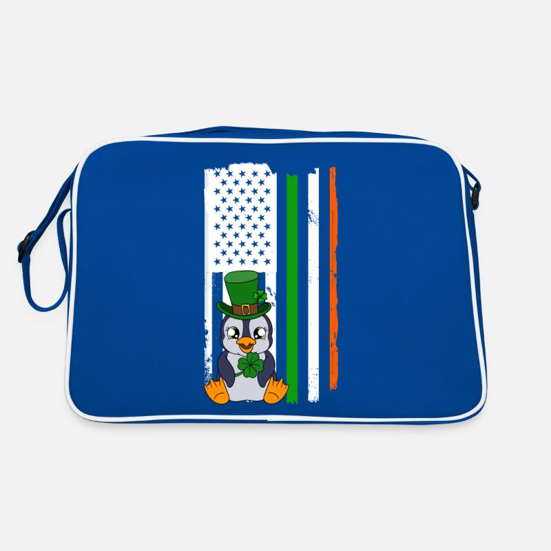 Manchot mignon Trèfle Saint-Patrick Pingouin Sac Retro