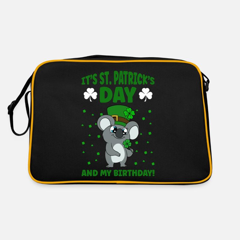 Cute Koala with Hat Saint Patrick's Day Retro Bag