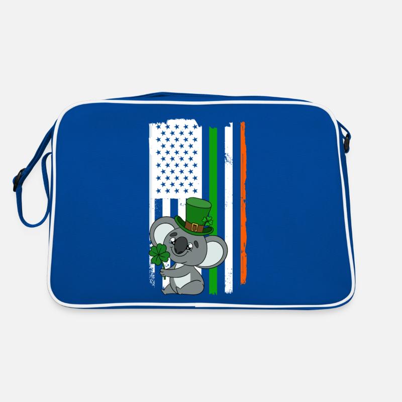 Niedlicher Koala mit Hut Saint Patrick's Day Retro Tasche