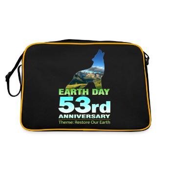 Restaurer notre Terre - Jour de la Terre 2023 - Sac Retro - noir/or - Dos