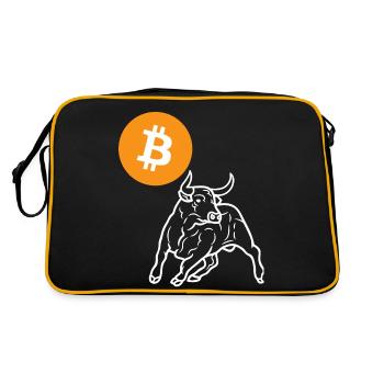 Taureau Bitcoin - Sac Retro - noir/or - Dos