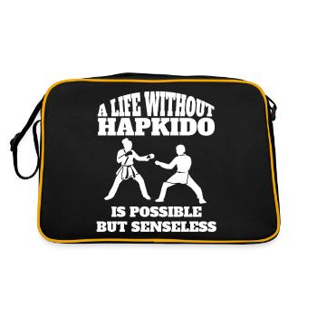 Hapkido, Martial Arts, Judo, Karate, Martial Arts, Aikido - Retro Bag - black/gold - Back