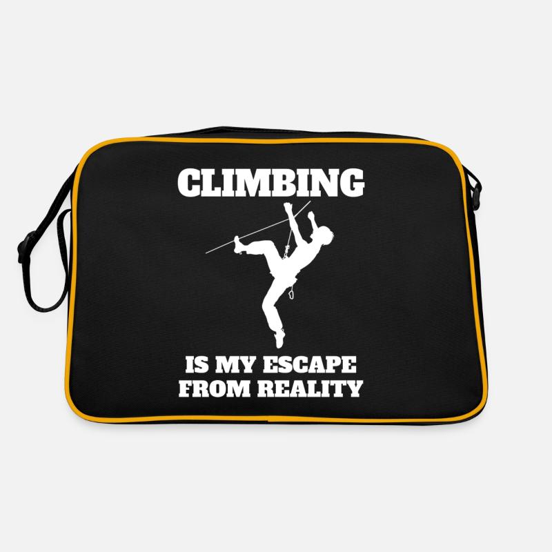Kletterer Bergklettern Klettern Berg Bergsteigen Retro Tasche