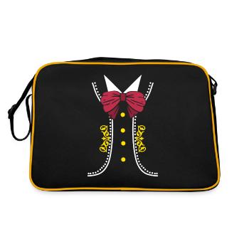 Mariachi Charro Mexican Costume for Cinco - Retro Bag - black/gold - Back