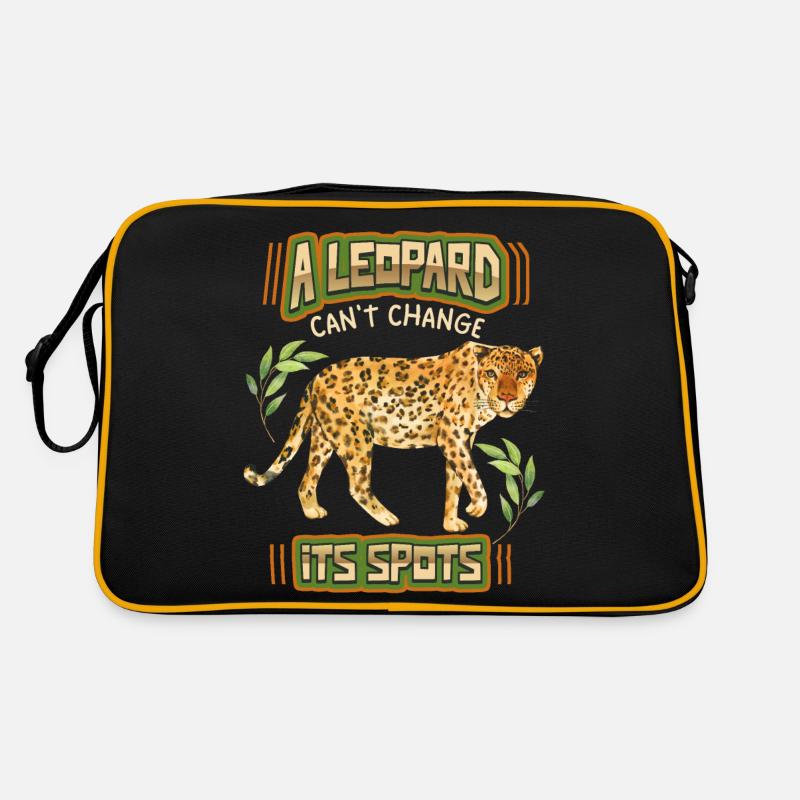 Léopards, drôle de dicton léopard, illustration Sac Retro