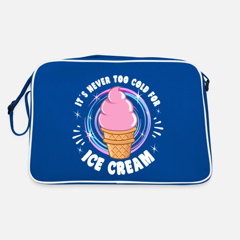 Its Never Too Cold For Ice Cream Lover Gift Idea Retro Tasche