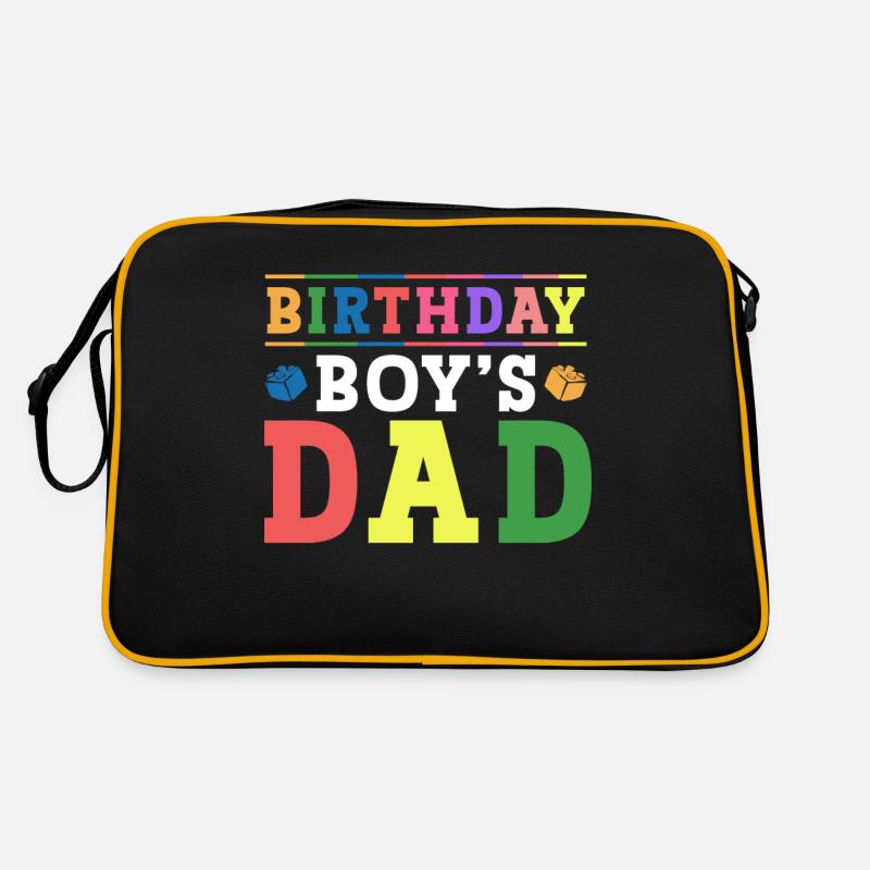 Vater Des Geburtstagskindes Baut Bauklötze Retro Tasche