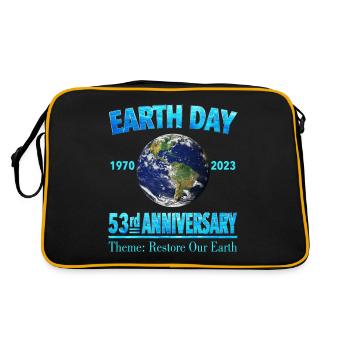 53e anniversaire du Jour de la Terre - Jour de la Terre 2023 - Sac Retro - noir/or - Dos