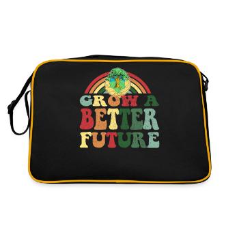 Bâtir un avenir meilleur - Famille du Jour de la Terre - Sac Retro - noir/or - Dos