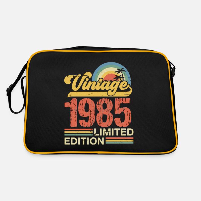 1985 - Retro Tasche - Schwarz/Gold