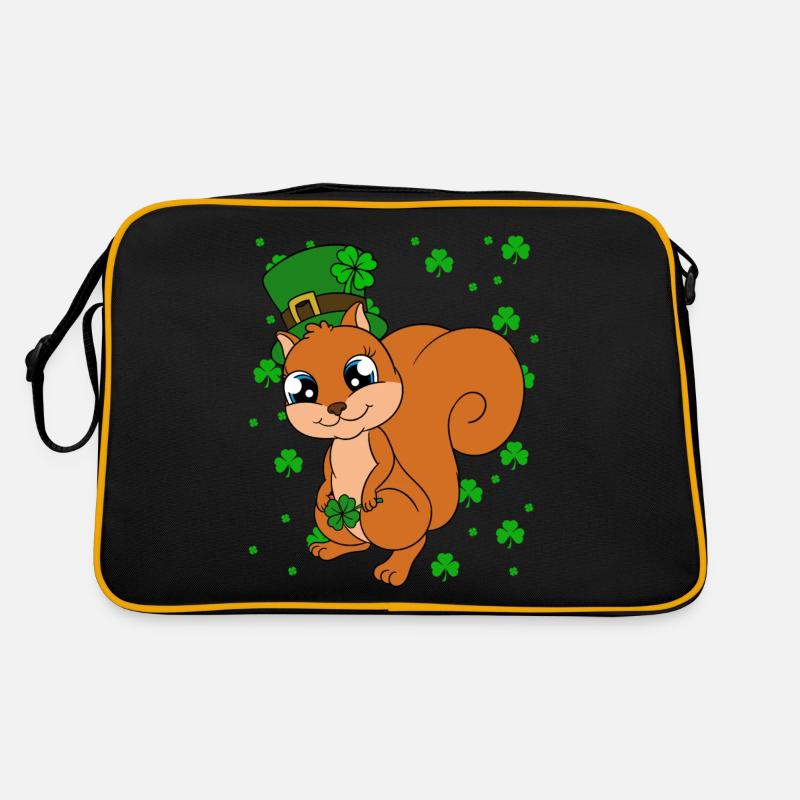 Squirrel Clover St. Patrick's Day Retro Bag