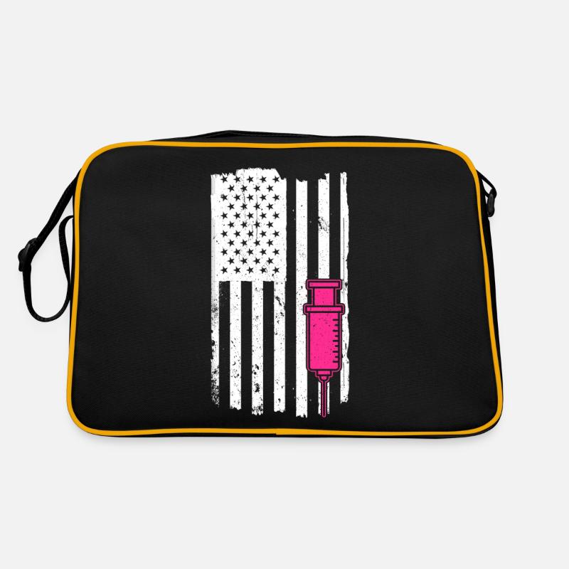 Drapeau Nurse Usa Sac Retro