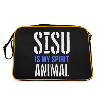 Sisu est mon animal d’âme - Sac Retro - noir/or - Dos