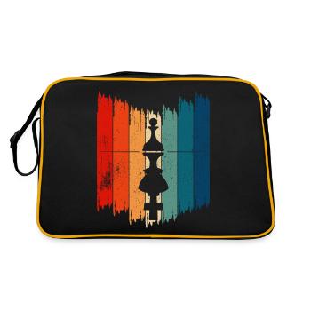 Pièce d’échecs vintage Pièce d’échecs rétro - Sac Retro - noir/or - Dos