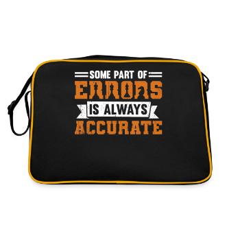 Some Part Of Errors Is Always Accurate - Retro Bag - black/gold - Back
