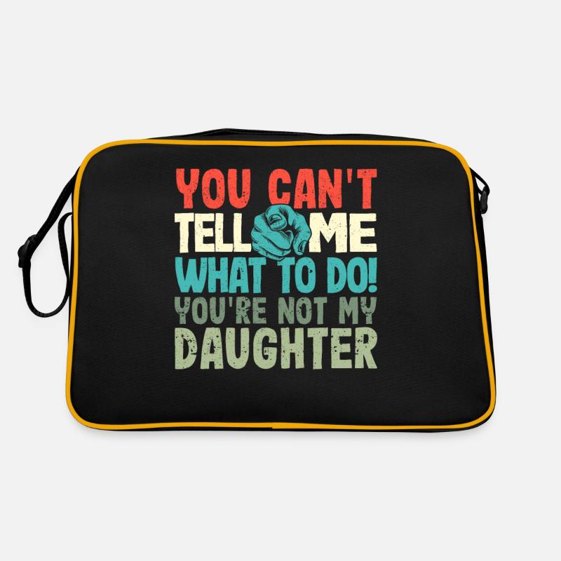 Du kannst mir nicht sagen, was ich tun soll Retro Tasche