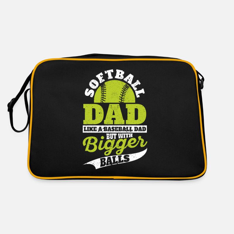 Softball Dad Wie ein Baseball aber mit größeren Retro Tasche