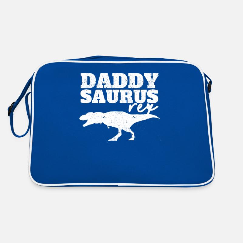 Daddysaurus T Rex Dinosaur Daddy Saurus Family Retro Bag