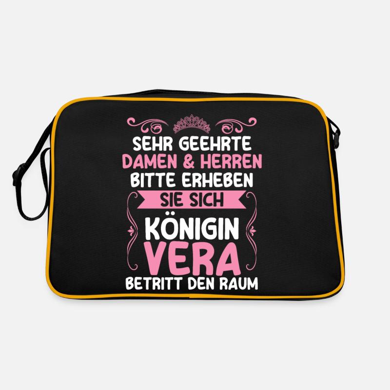 Vera - Retro Tasche - Schwarz/Gold