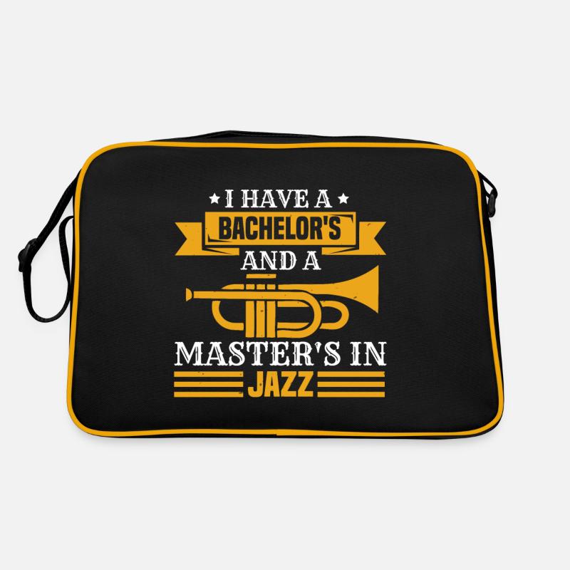 ICH HABE EINEN BACHELOR UND EINEN MASTER IN JAZZ Retro Tasche