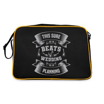 CELA BAT CERTAINEMENT LA PLANIFICATION DE MARIAGE - Sac Retro - noir/or - Dos