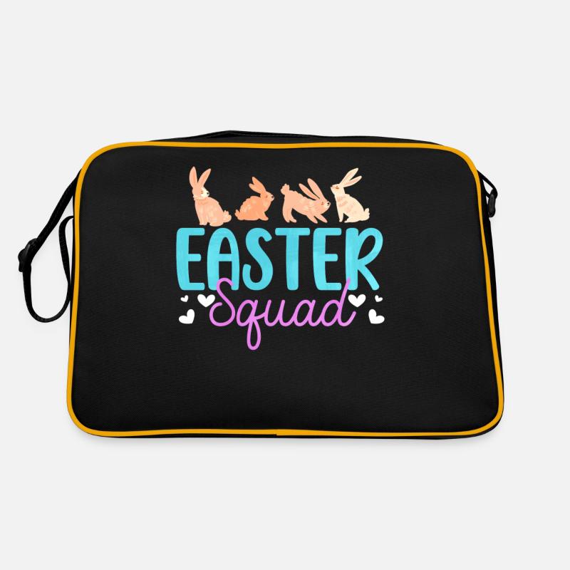 Easter Squad Hoppy Rabbit Christian Holidays Retro Bag