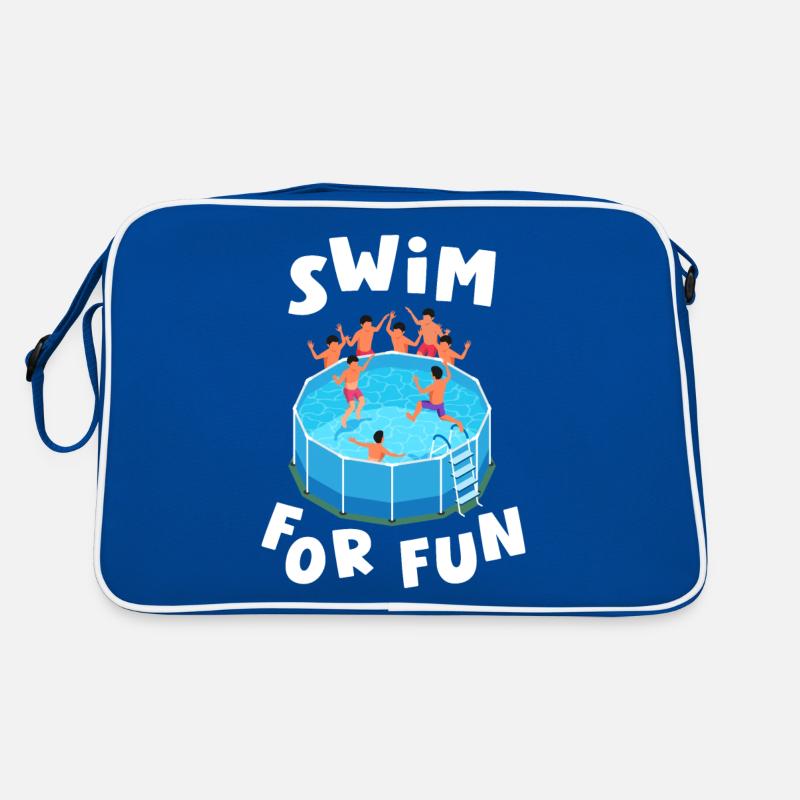 Swim For Fun Swimming Pool Immersion Swimmers Retro Bag