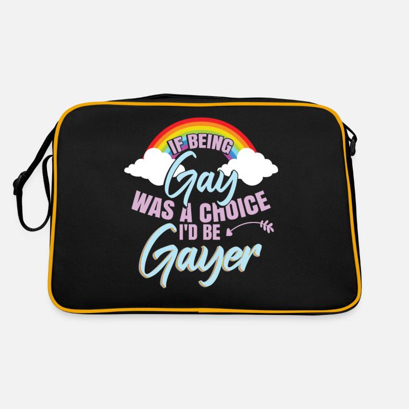 Ich wäre schwuler Retro Tasche